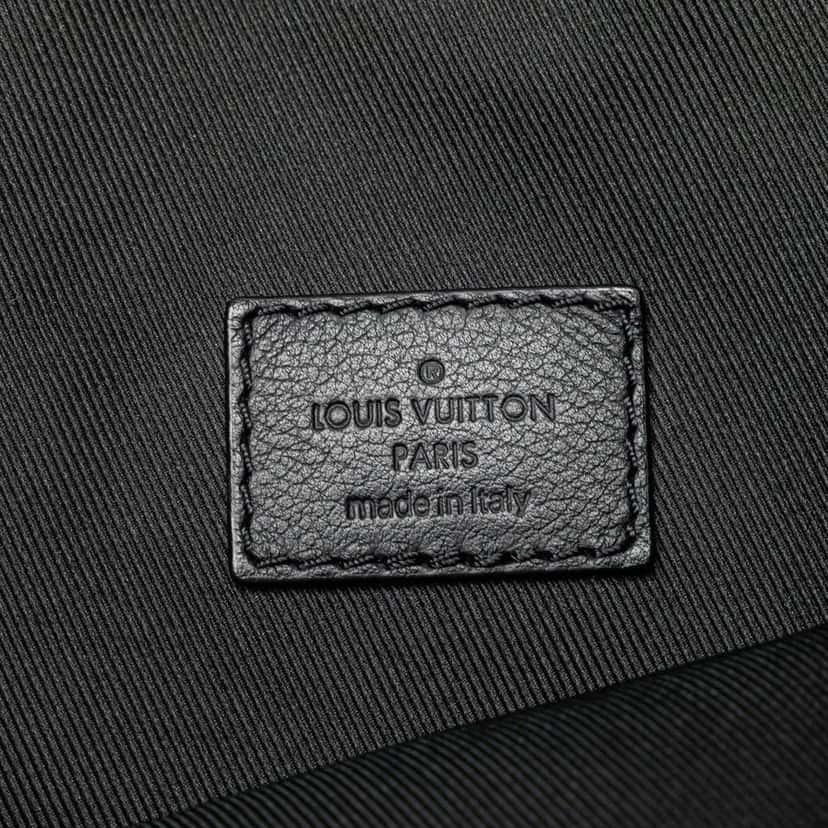Louis Vuitton Monogram Shadow Helmet Bag Black Leather Good condition - Box View
