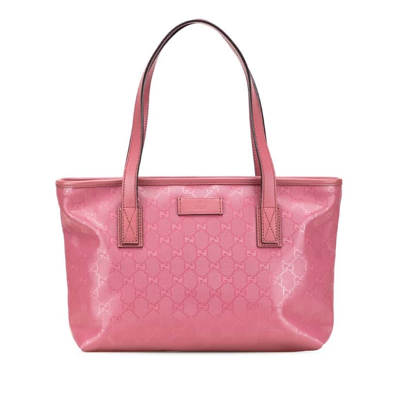 Gucci GG Imprime Joy Tote Pink Canvas Good condition - Front View