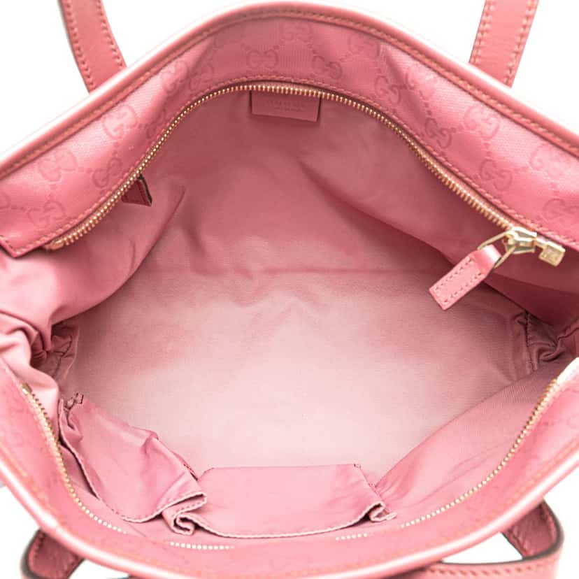 Gucci GG Imprime Joy Tote Pink Canvas Good condition - Model View