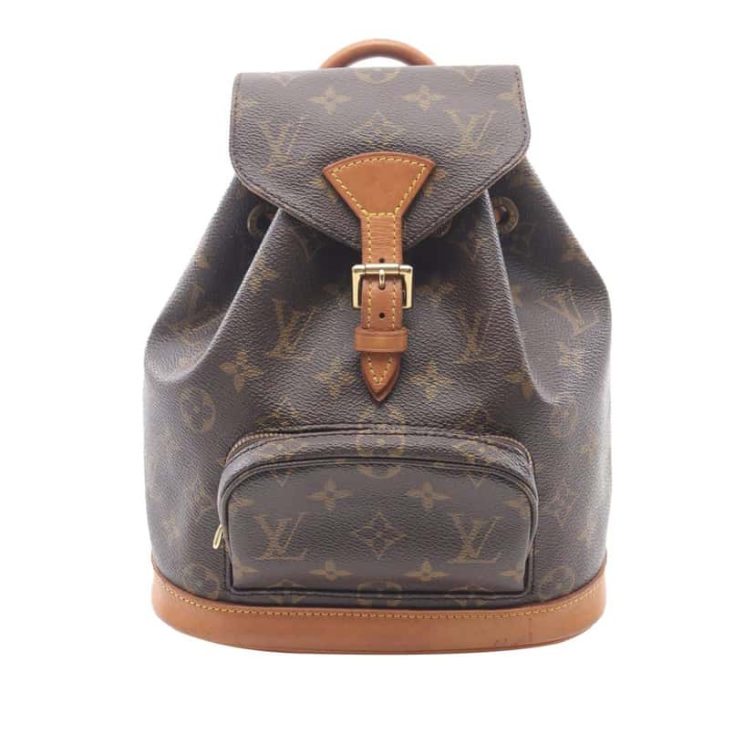 Louis Vuitton Monogram Mini Montsouris Brown Canvas Fair condition - Front View