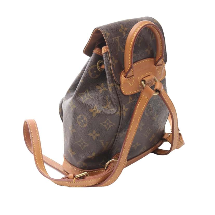 Louis Vuitton Monogram Mini Montsouris Brown Canvas Fair condition - Back View