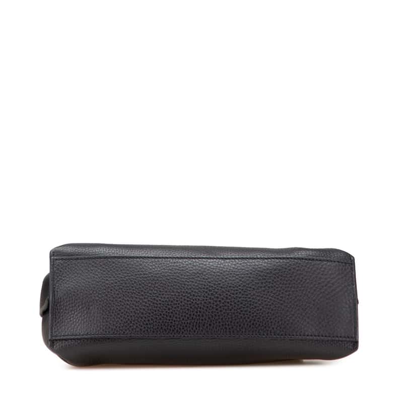 Gucci Small Leather Bamboo Daily Satchel Black Leather Good condition - Inside View