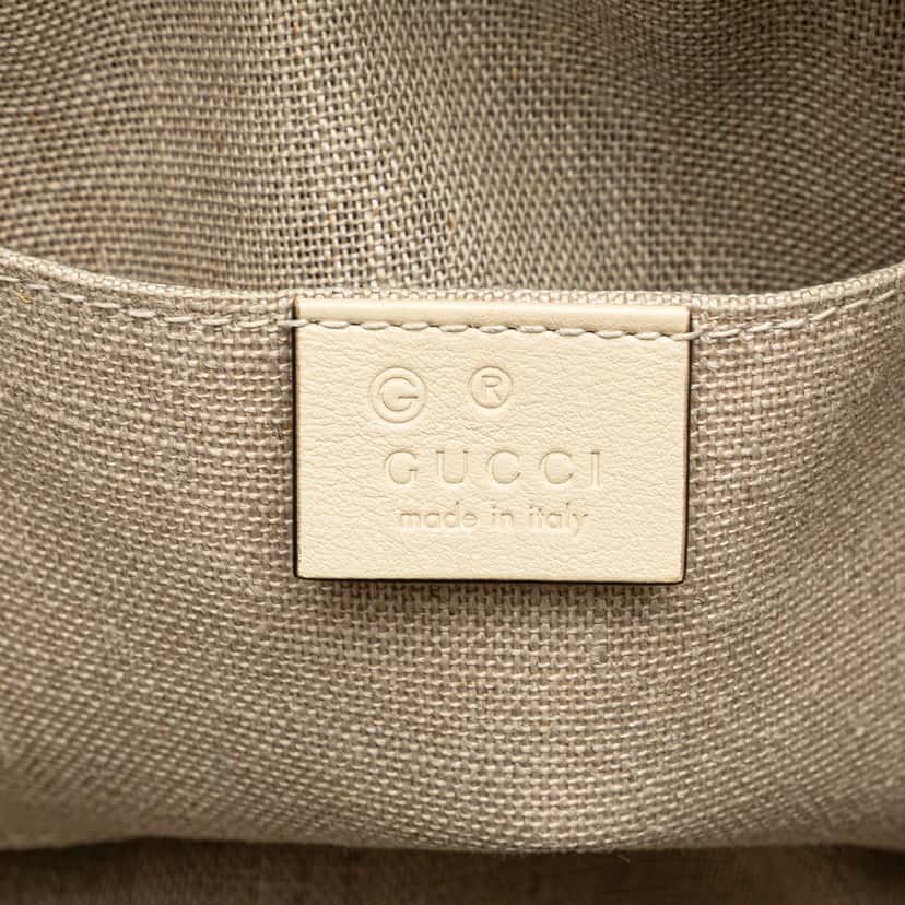 Gucci Mini Microguccissima Dome Satchel White Leather Good condition - Box View