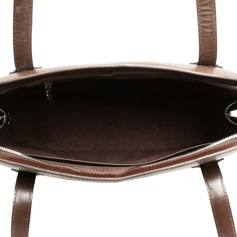 Louis Vuitton Epi Lussac Brown Leather Fair condition - Model View