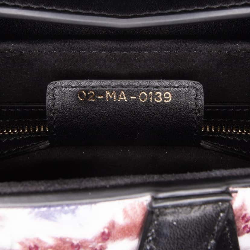 Dior Calfskin Kaleidiorscopic Embroidered Saddle Bag Blue Leather Good condition - Box View