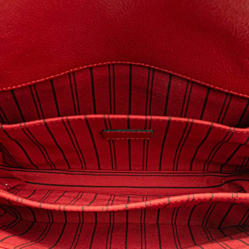 Louis Vuitton Monogram Empreinte Pochette Metis Red Leather Good condition - Model View