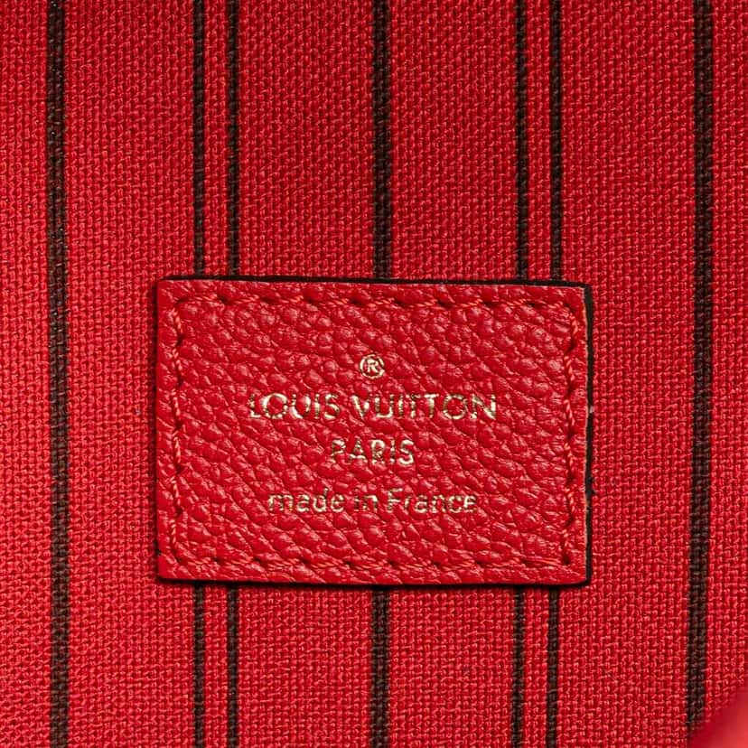 Louis Vuitton Monogram Empreinte Pochette Metis Red Leather Good condition - Box View
