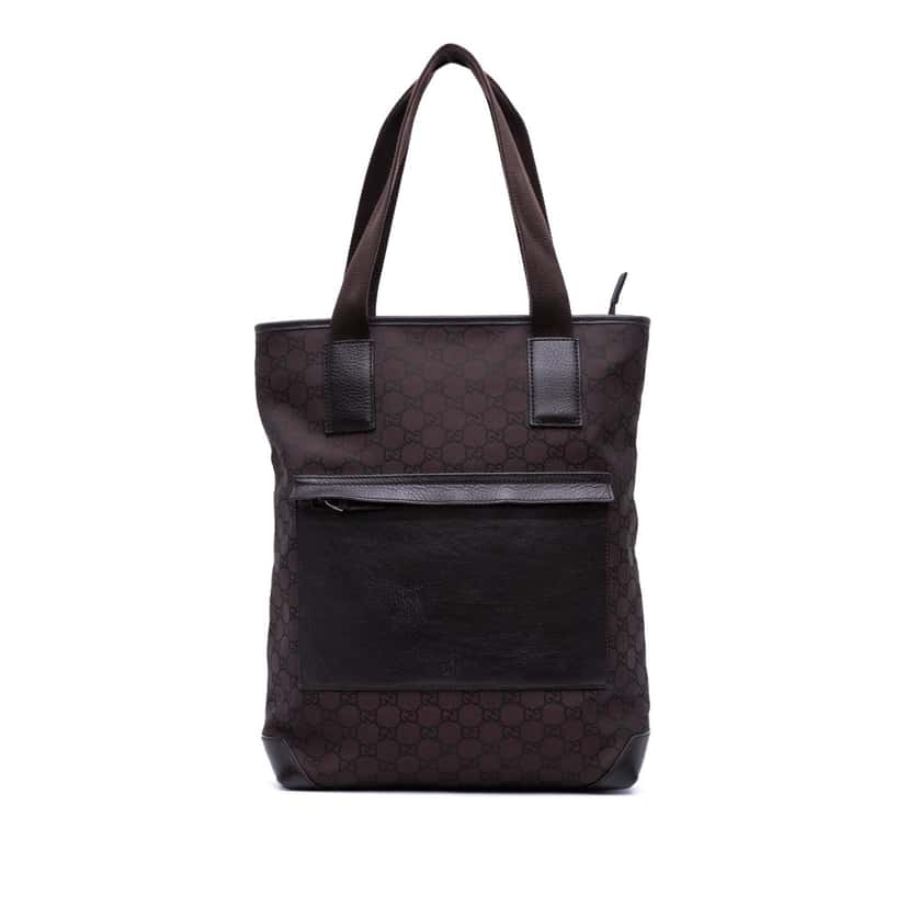 Gucci GG Canvas Tote Brown Canvas Good condition - Front View