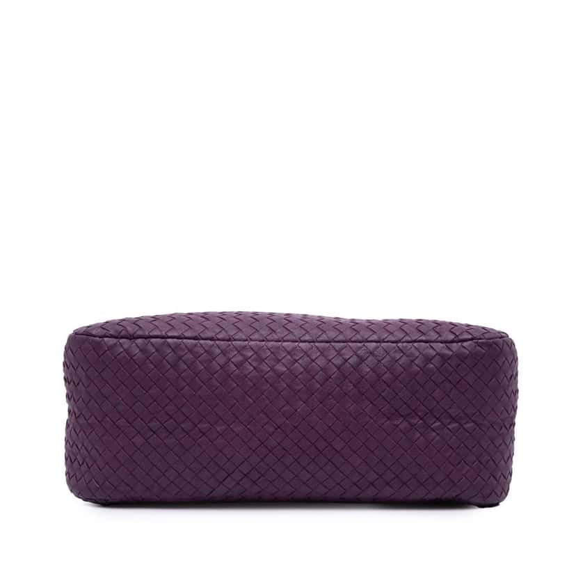 Bottega Veneta Nappa Intrecciato Shoulder Bag Purple Leather Very good condition - Inside View