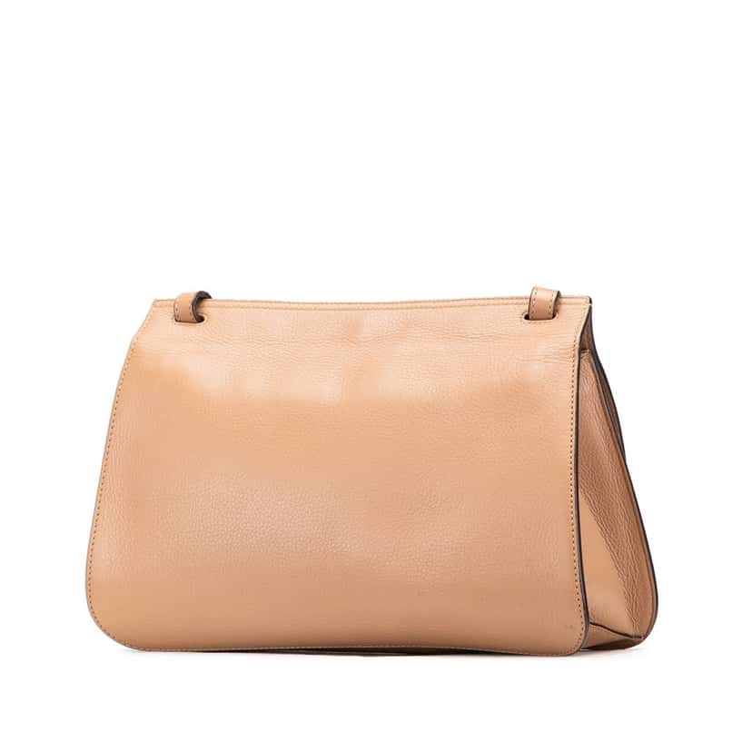 Gucci Medium Leather Bamboo Daily Crossbody Brown Leather Good condition - Back View