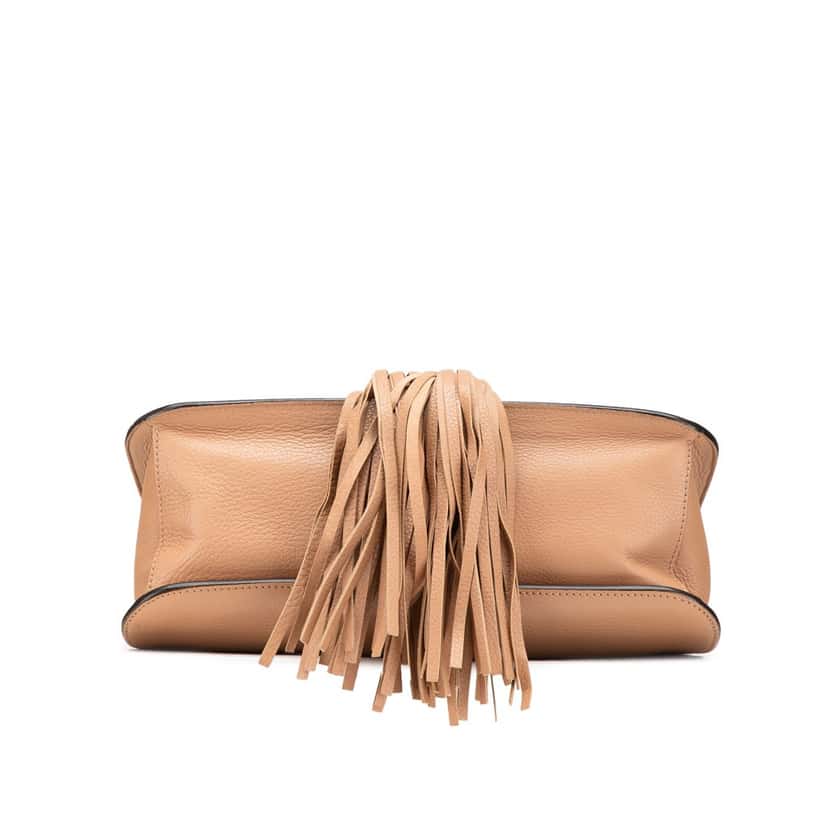Gucci Medium Leather Bamboo Daily Crossbody Brown Leather Good condition - Inside View