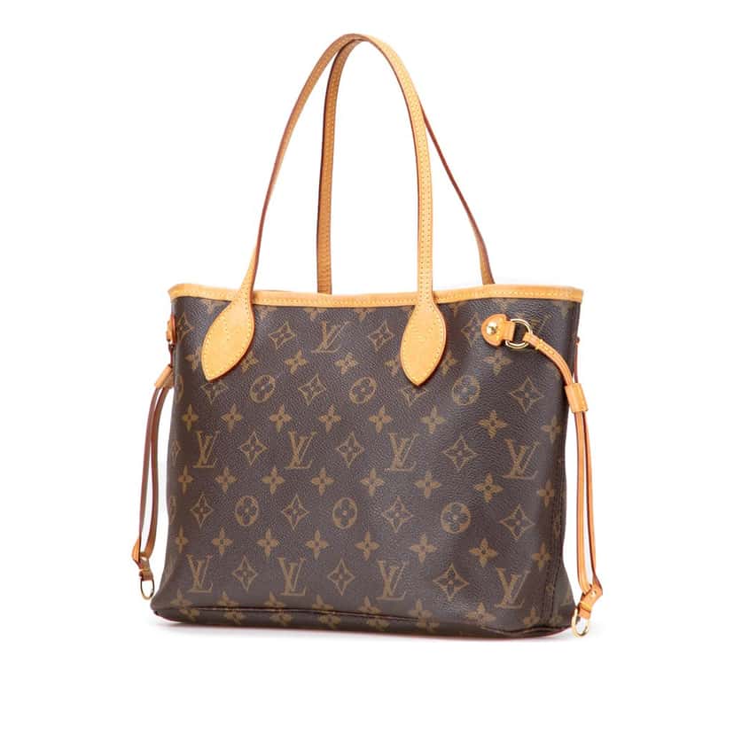 Louis Vuitton Monogram Neverfull PM Brown Canvas Good condition - Back View