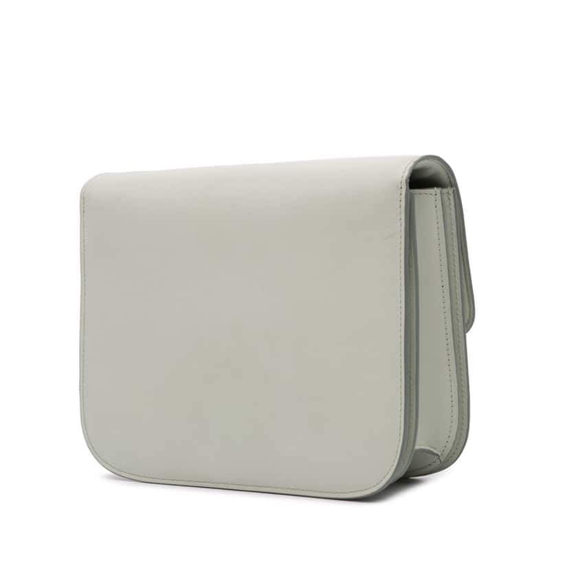 Celine Medium Calfskin Classic Box Green Leather Good condition - Back View