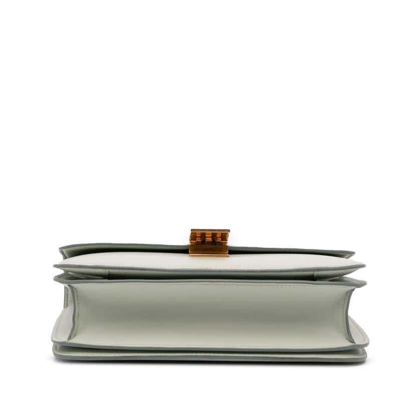 Celine Medium Calfskin Classic Box Green Leather Good condition - Inside View