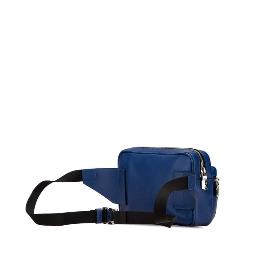 Louis Vuitton Taiga Outdoor Bumbag Blue Leather Good condition - Back View