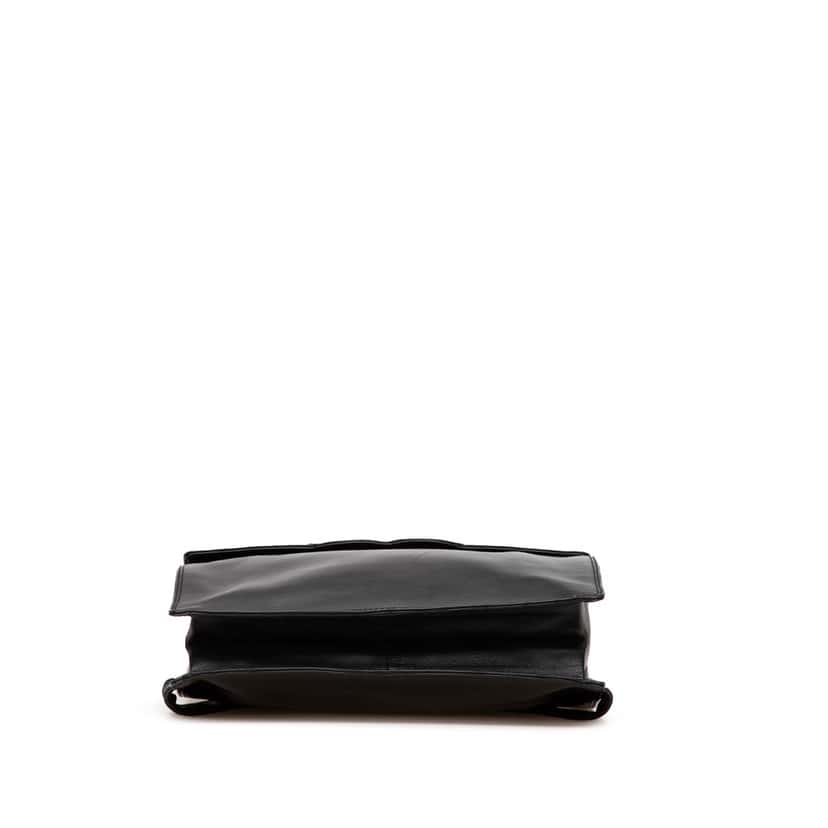 Chanel CC Lambskin Backpack Black Leather Good condition - Inside View