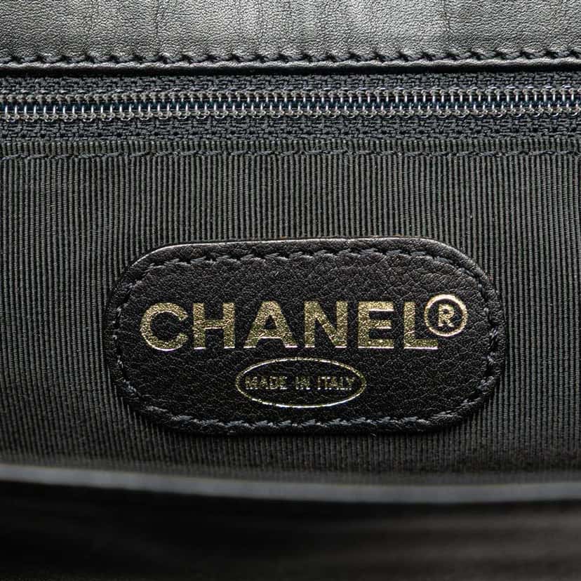Chanel CC Lambskin Backpack Black Leather Good condition - Box View