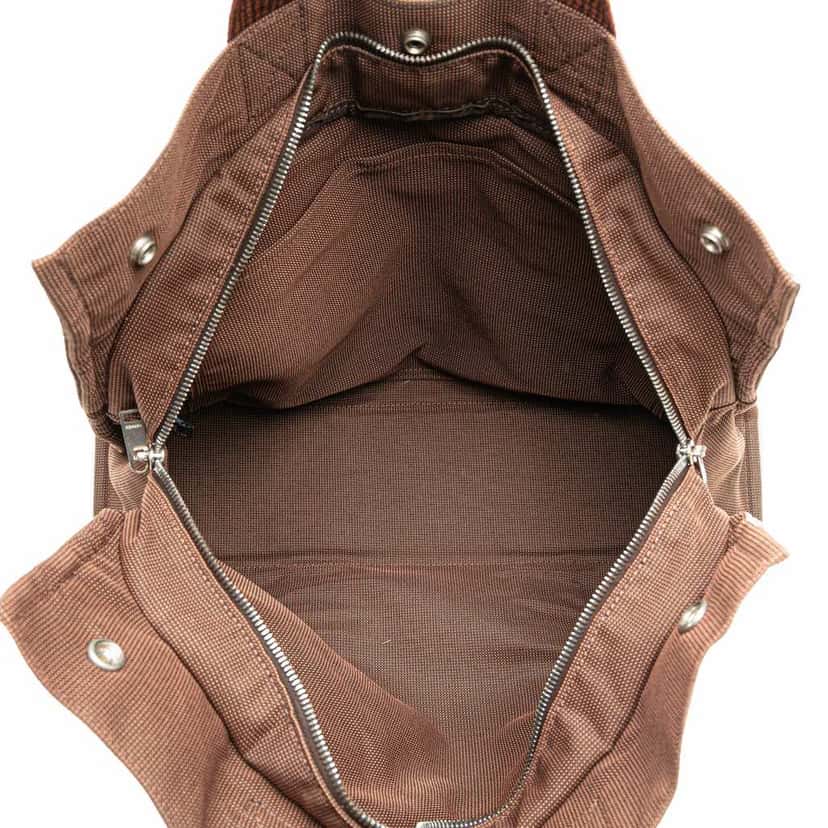 Hermès Canvas Herline MM Brown Canvas Good condition - Model View