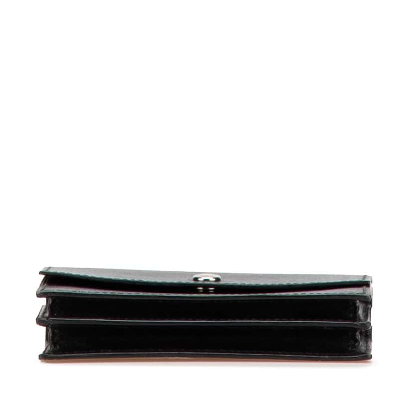 Hermès Box Calf Card Holder Black Leather Good condition - Inside View