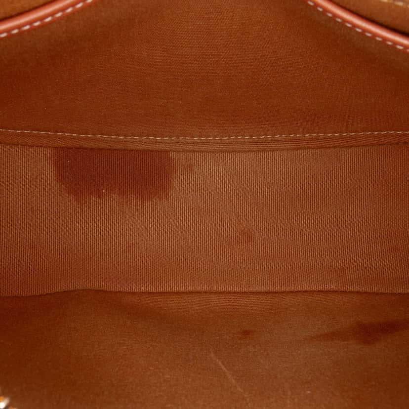 Celine Triomphe Coated Canvas Ava Shoulder Bag Brown Canvas Good condition - Model View