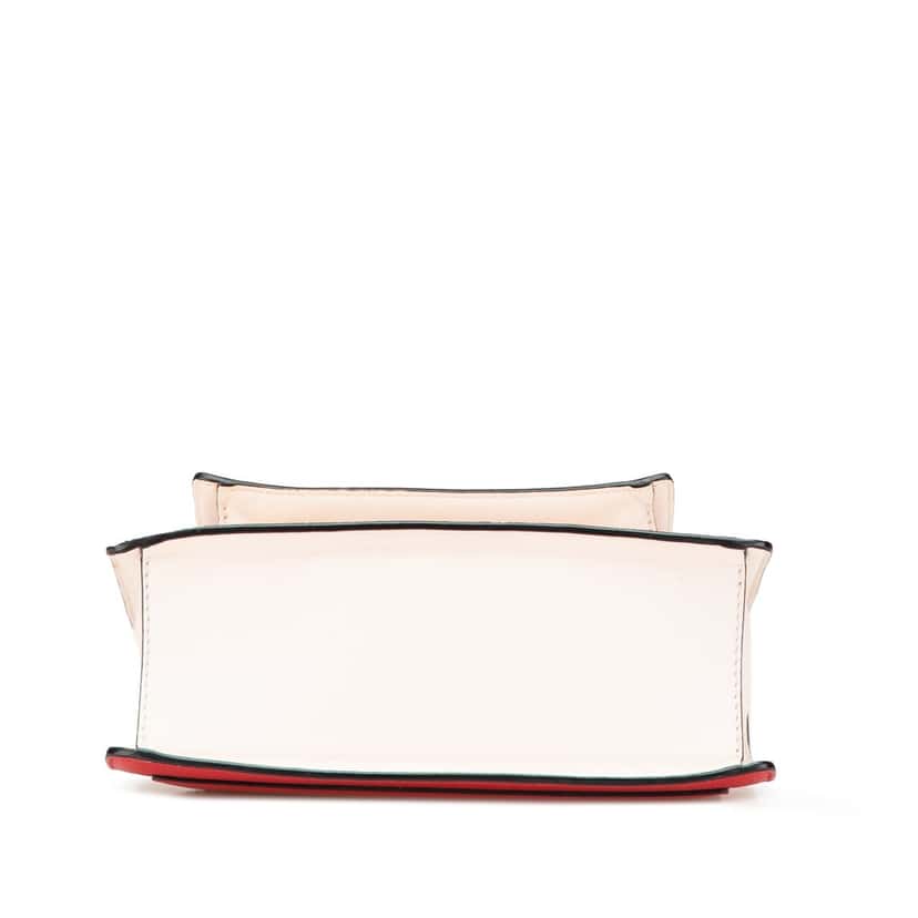 Mcm Small Visetos Coated Canvas Colorblock Patricia Pocket Top Handle Bag Brown Canvas Good condition - Inside View