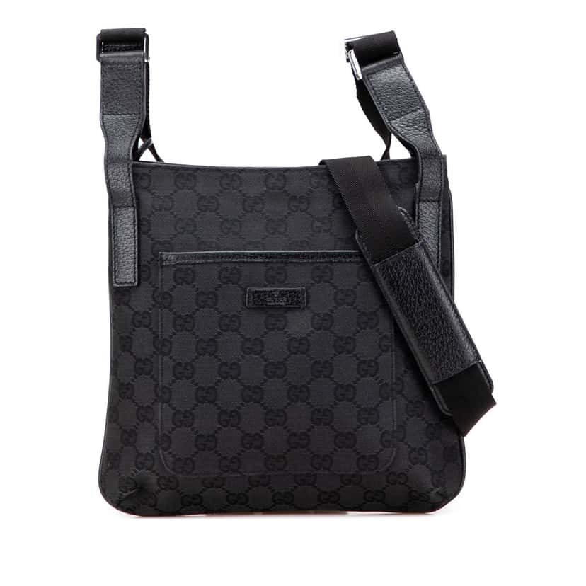 Gucci GG Canvas Crossbody Black Canvas Good condition - Front View