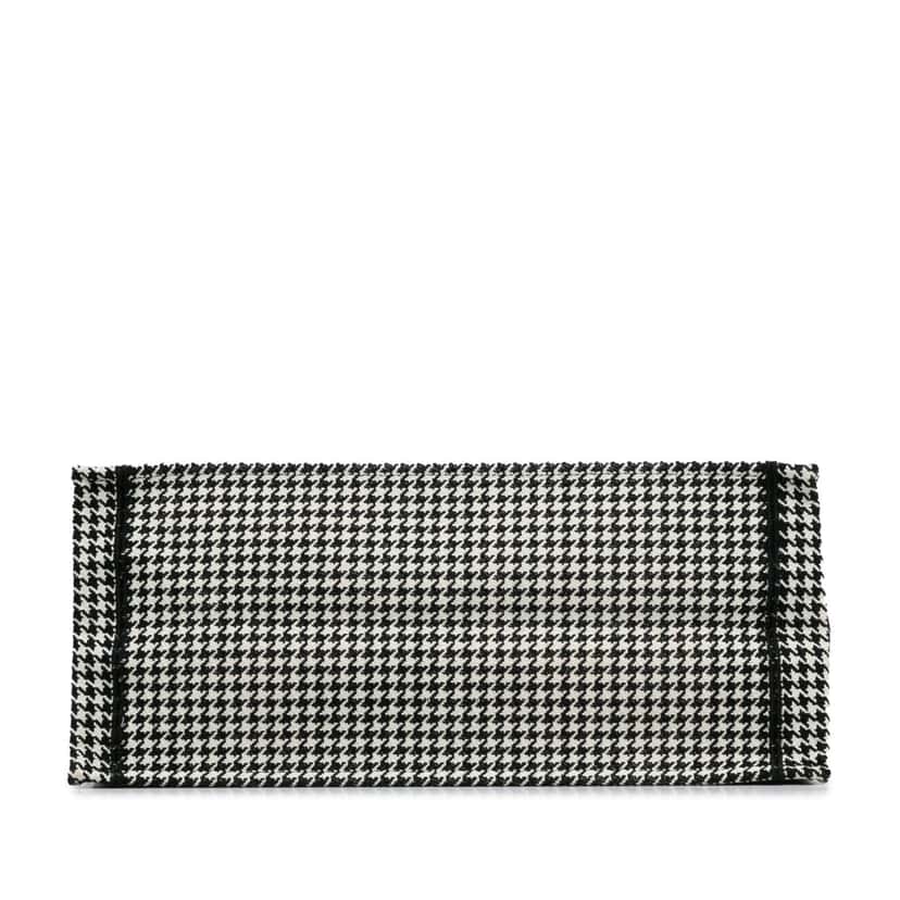 Dior Large Canvas Houndstooth Embroidered Book Tote Black Canvas Good condition - Box View