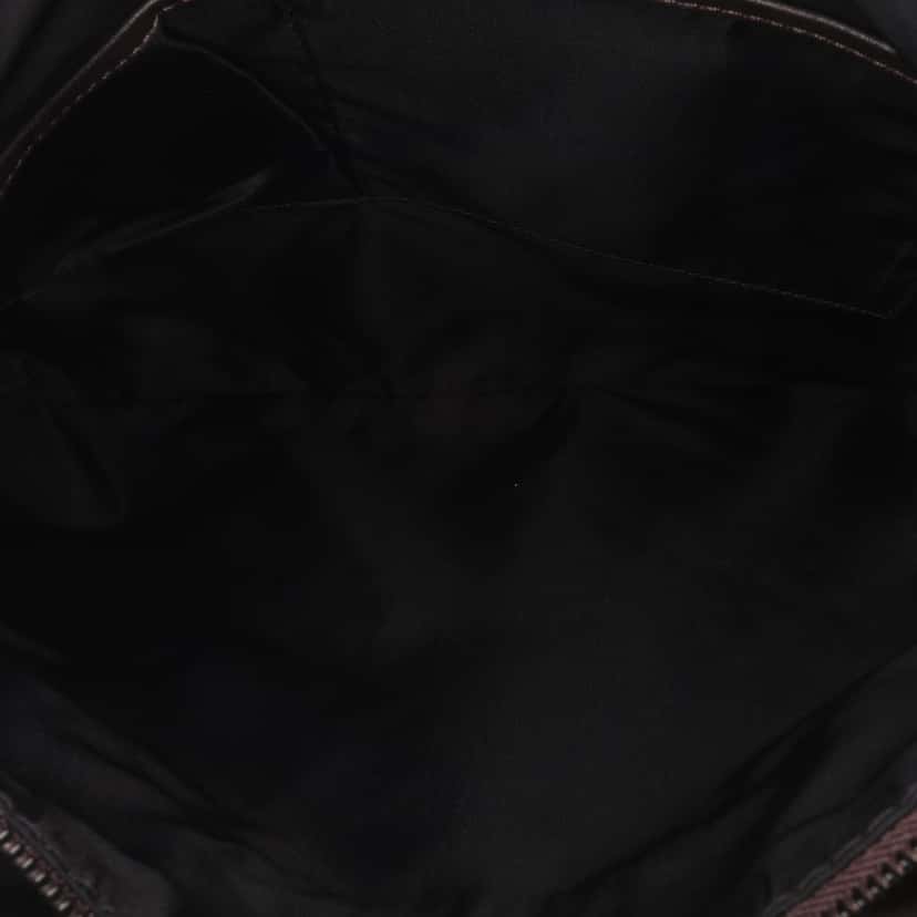 Burberry Tonal Check Nylon Hobo Red Good condition - Model View