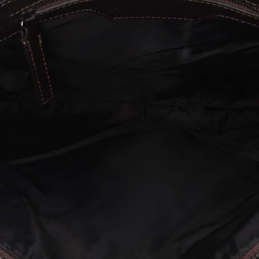 Burberry Tonal Check Nylon Hobo Red Good condition - Box View