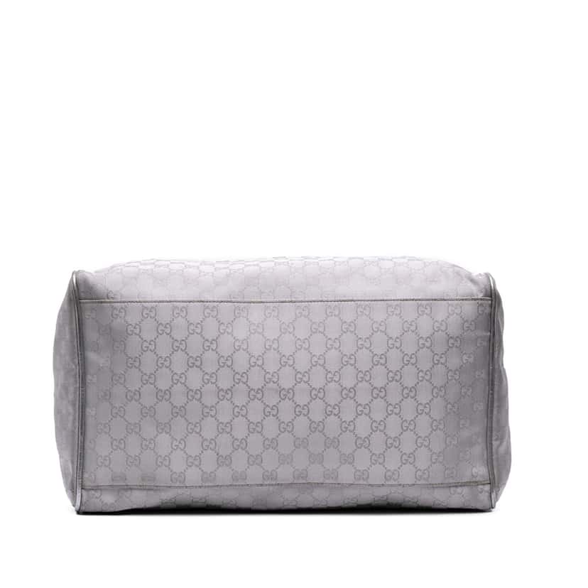 Gucci GG Imprime Web Duffle Bag Silver Canvas Fair condition - Inside View