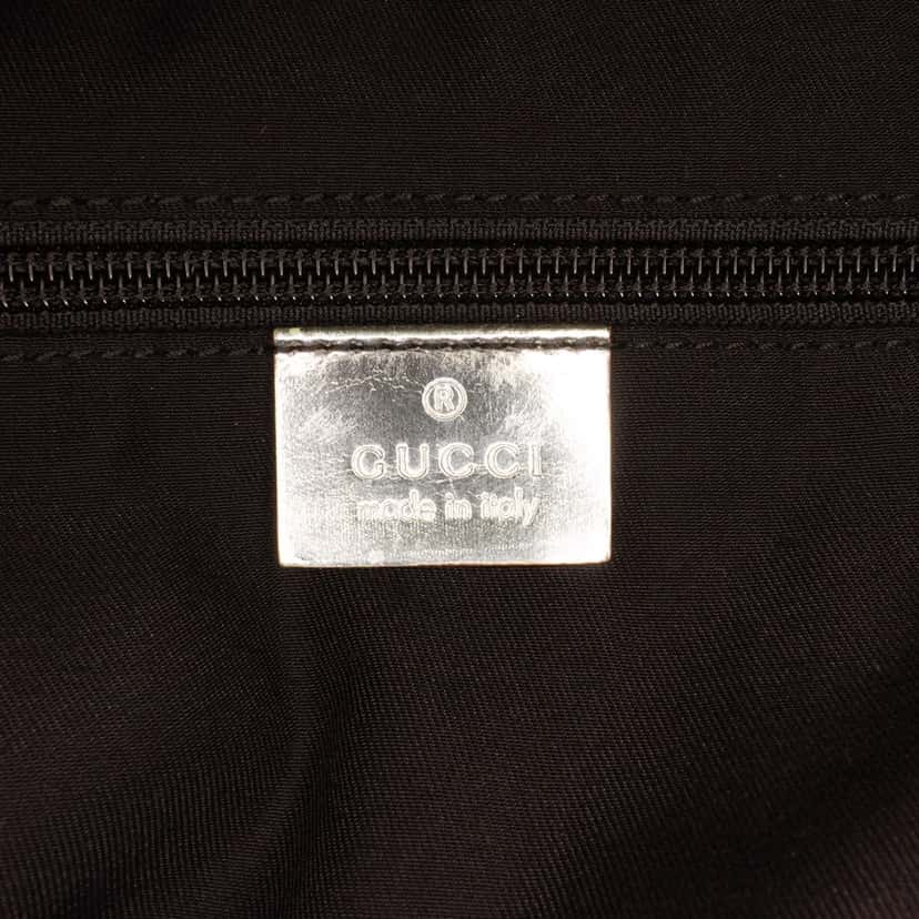 Gucci GG Imprime Web Duffle Bag Silver Canvas Fair condition - Box View