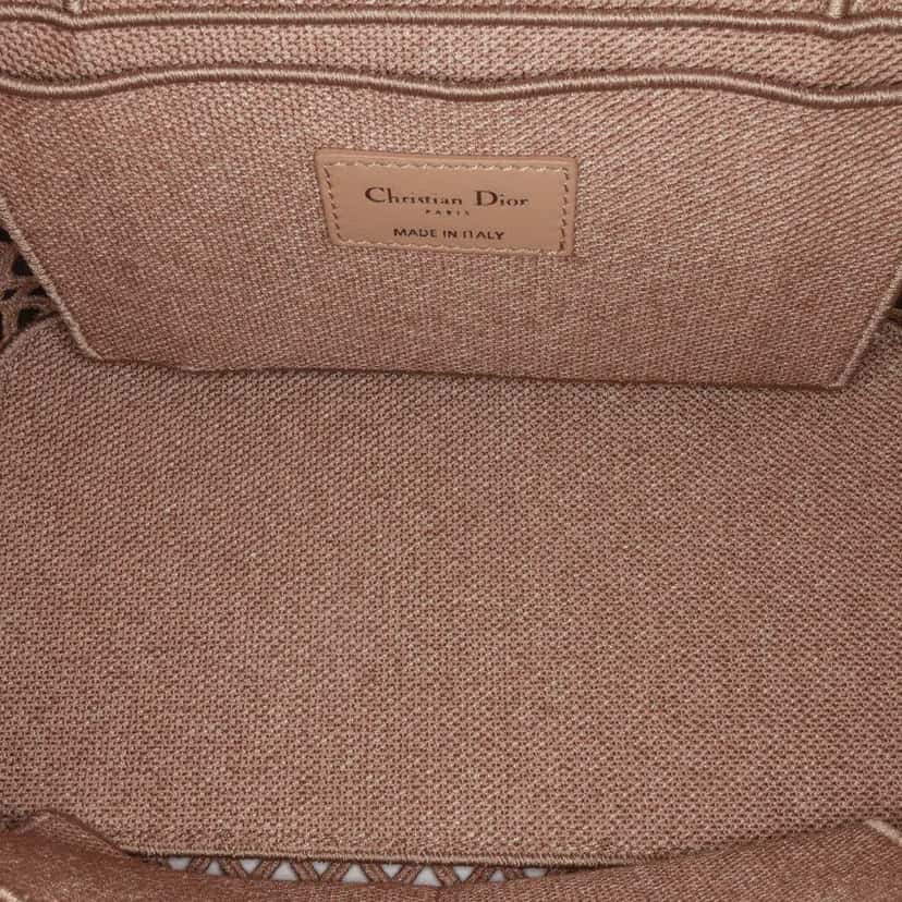 Dior Mesh Embroidered Diortravel Vanity Case Pink Polyester Good condition - Box View