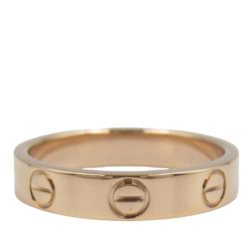 Cartier 18K Rose Gold Small Love Ring Pink Rose Gold Good condition - Back View