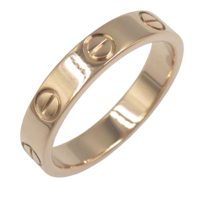 Cartier 18K Rose Gold Small Love Ring Pink Rose Gold Good condition - Inside View