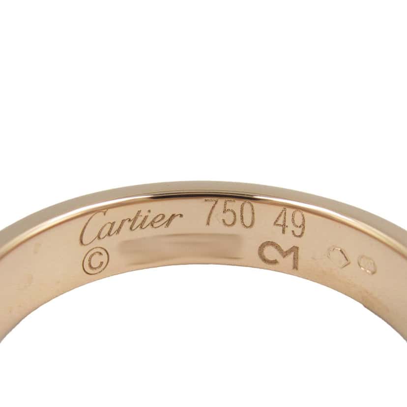 Cartier 18K Rose Gold Small Love Ring Pink Rose Gold Good condition - Model View