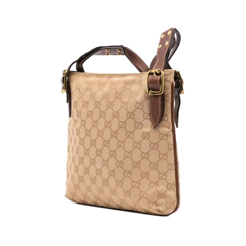 Gucci GG Canvas Crossbody Brown Canvas Good condition - Back View