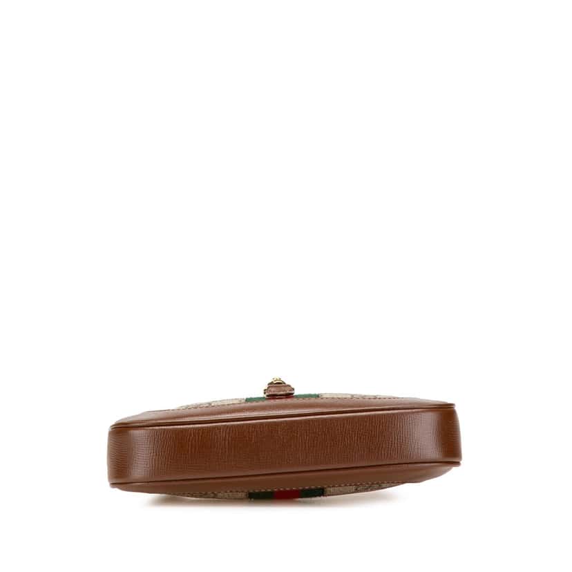 Gucci Mini GG Supreme Jackie 1961 Crossbody Brown Canvas Good condition - Inside View