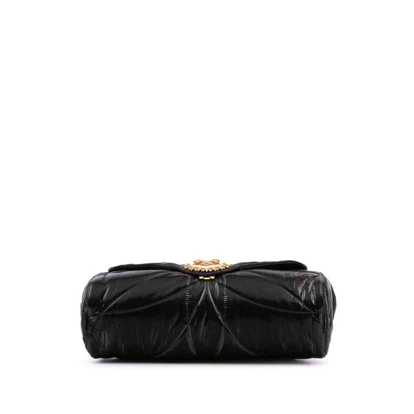 Dolce & Gabbana Quilted Nylon Devotion Satchel Black Good condition - Inside View