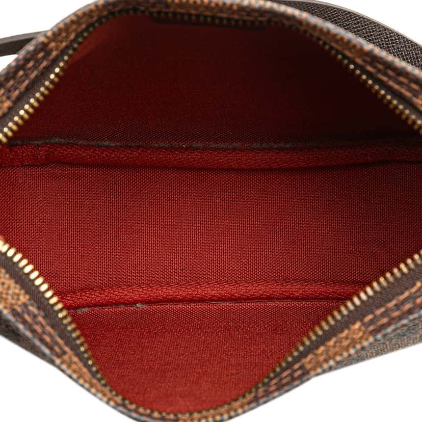 Louis Vuitton Damier Ebene Trousse Pochette Brown Canvas Good condition - Model View