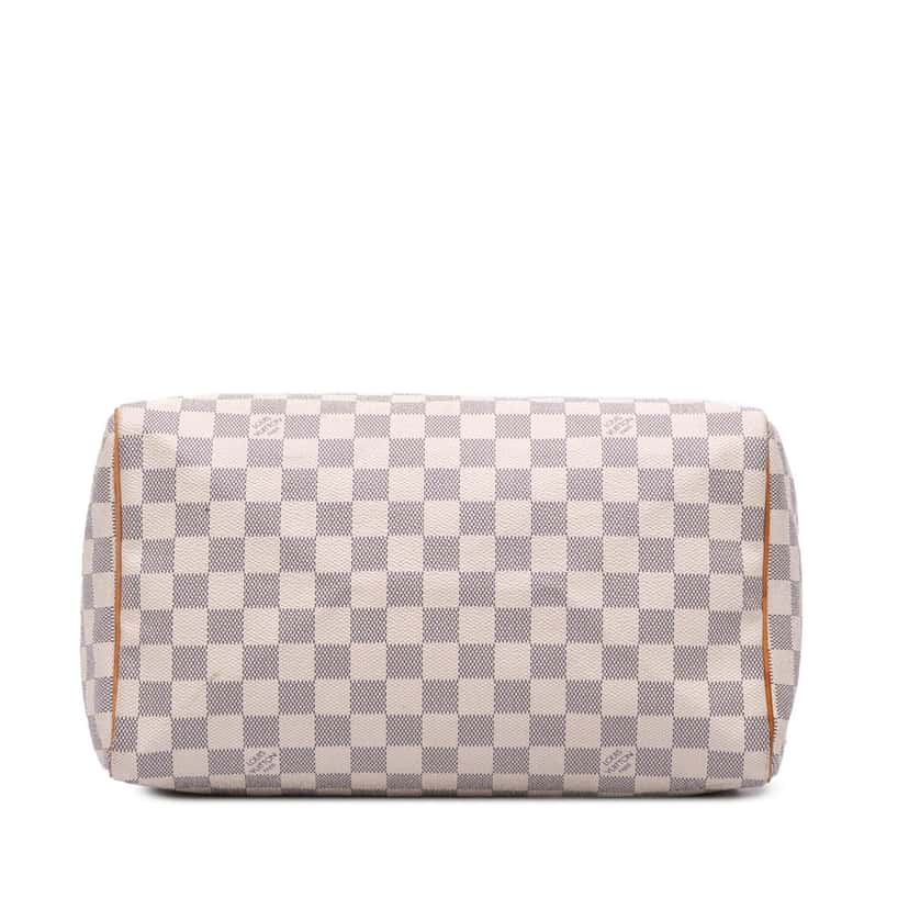 Louis Vuitton Damier Azur Speedy 30 White Canvas Fair condition - Inside View