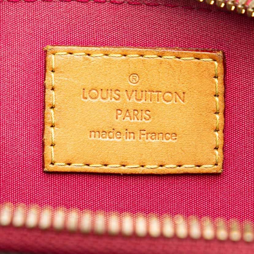 Louis Vuitton Monogram Vernis Alma BB Red Leather Good condition - Box View