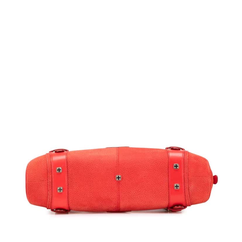 Loewe Nubuck Senda Handbag Red Leather Very good condition - Inside View