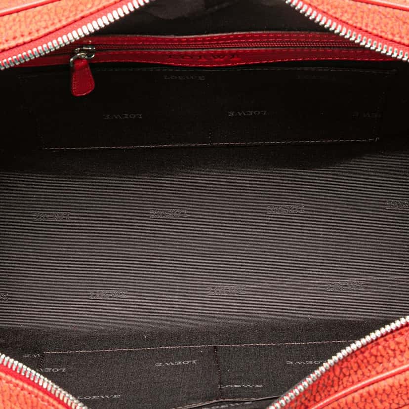 Loewe Nubuck Senda Handbag Red Leather Very good condition - Model View