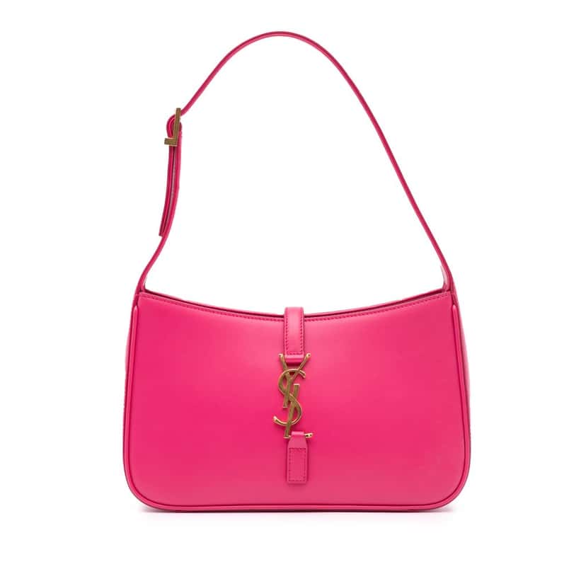 Saint Laurent Leather Le 5 a 7 Shoulder Bag Pink Leather Good condition - Front View
