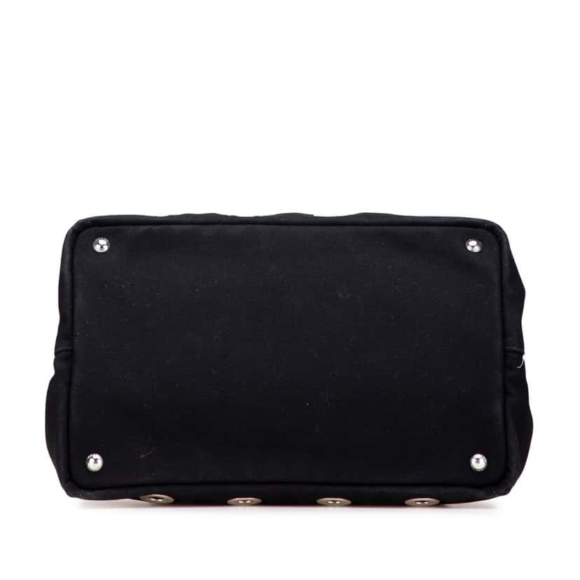 Prada Canvas Canapa Grommet Satchel Black Canvas Good condition - Inside View