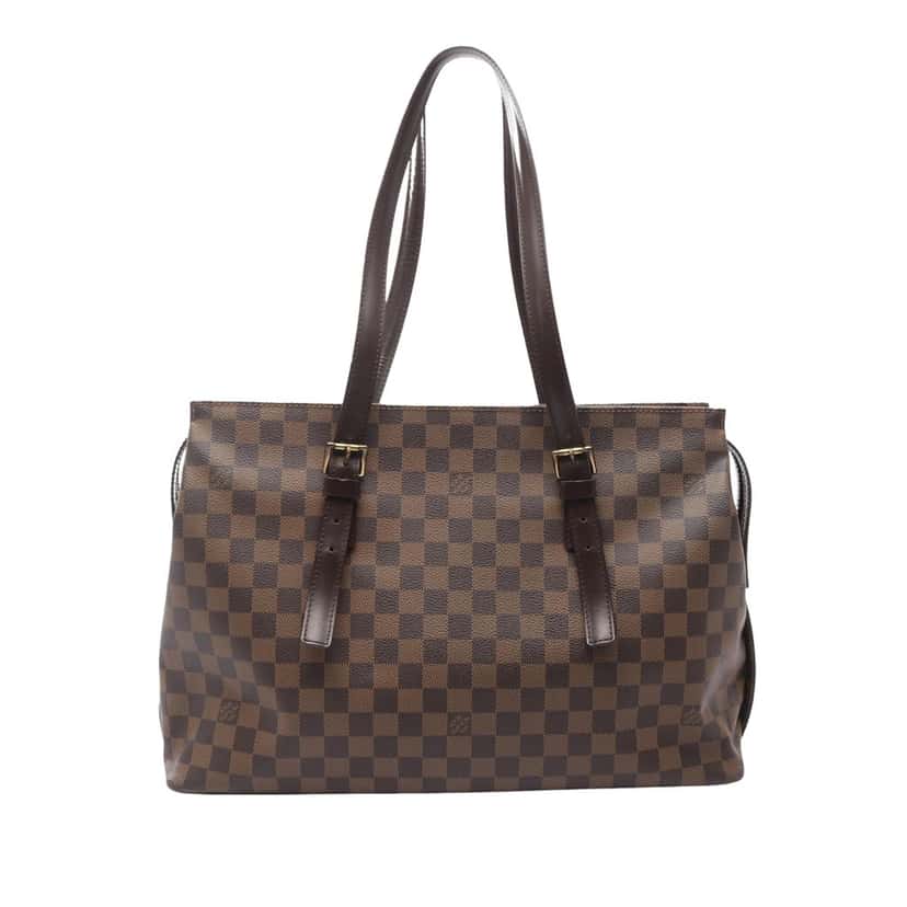 Louis Vuitton Damier Ebene Chelsea Brown Canvas Good condition - Front View