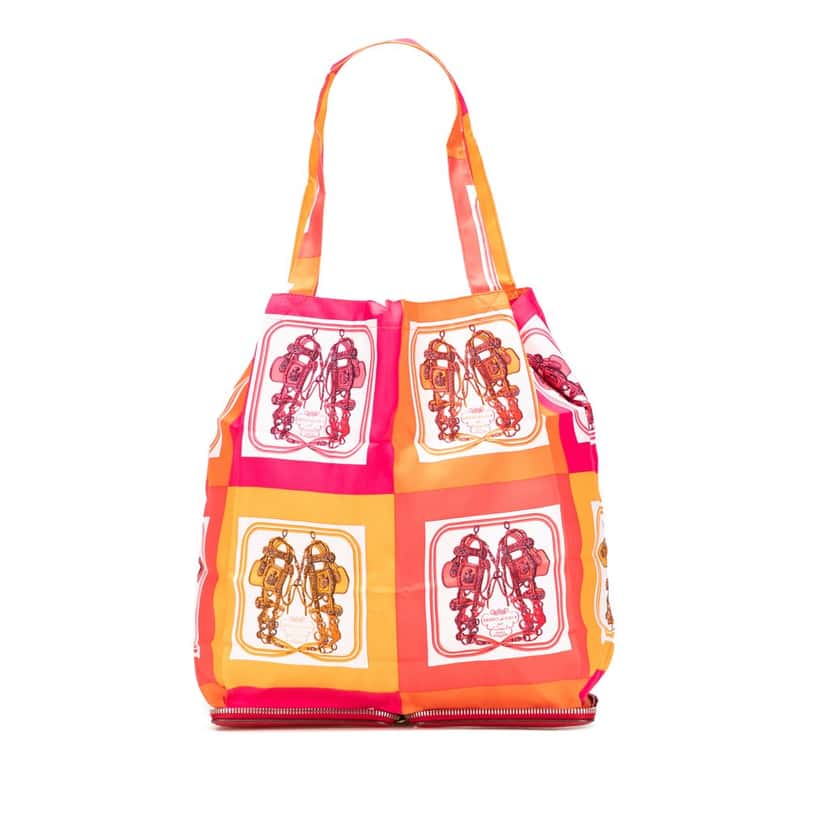 Hermès Brides de Gala Silky Pop Tote Orange Silk Good condition - Front View