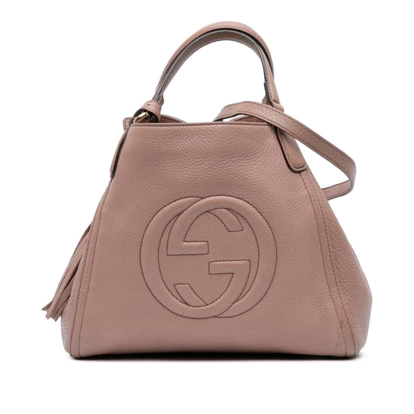 Gucci Small Leather Soho Satchel Pink Leather Good condition - Front View