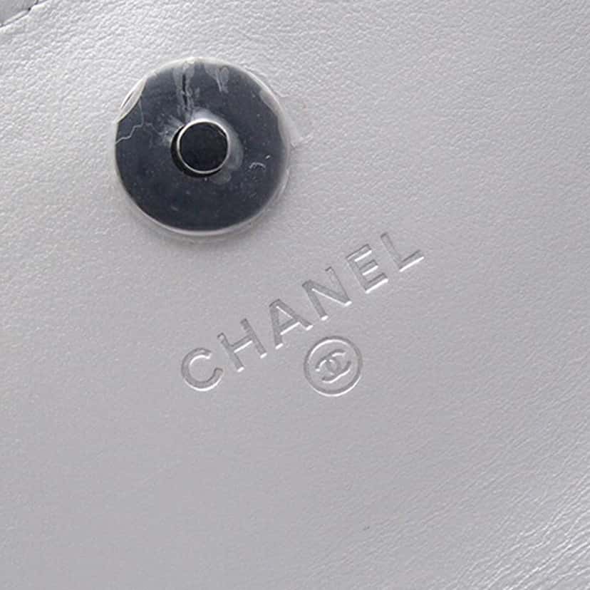 Chanel Metallic Lambskin Crystal Star Chain Belt Bag Silver Leather Good condition - Box View