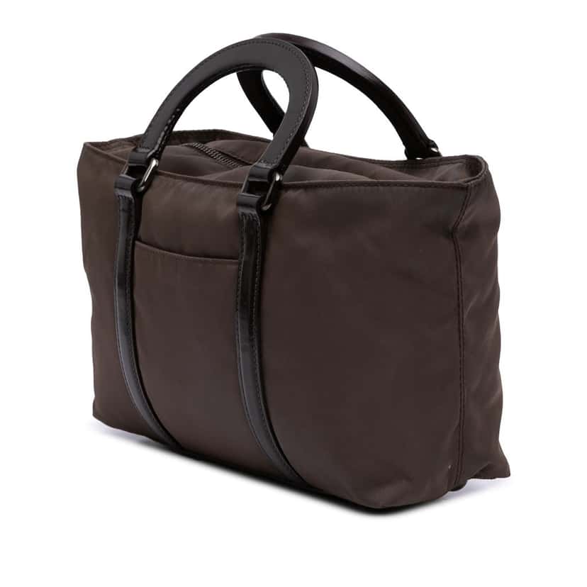 Prada Tessuto Satchel Brown Good condition - Back View